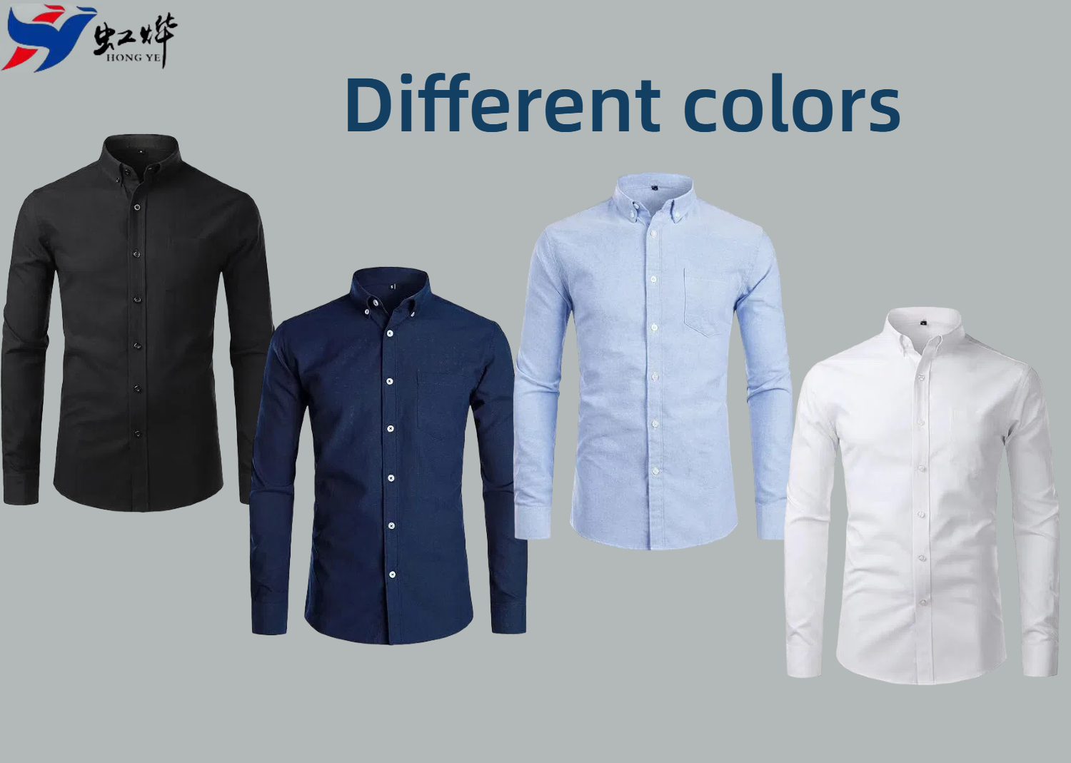 different colors of casual slim fit Men's shirt